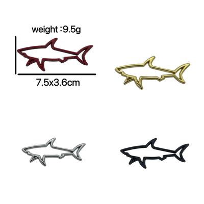Custom Car Emblem: Scratch-Resistant Shark Metal Rear & Side Decorative Sticker