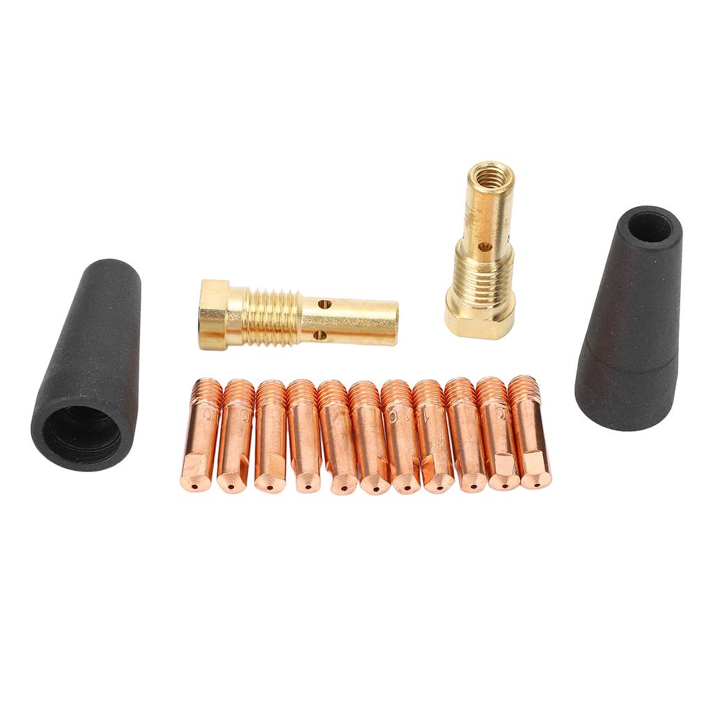15 Stück Fülldraht Gaslos Düsenspitzen Set K34931 mit 0,039in 1mm Elektrode für FC9080GL MIG