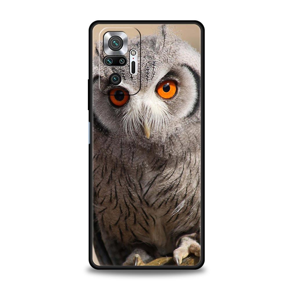 Cartoon Girl Gifts Lovely Owl Luxury Phone Case For Xiaomi Redmi Note 12 11 10 Pro Plus 9S 9 8 7 9T 8T 9C 9A 5G K40 Gaming Cover
