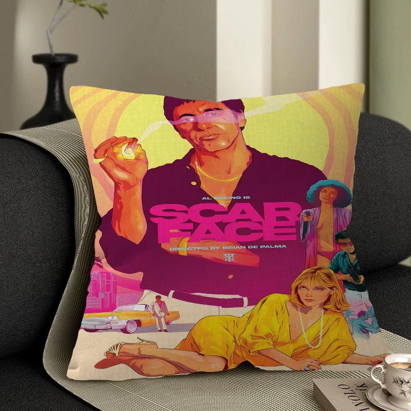 Scarface Stitch Lucky Dragon Pillow Cover Sofa Cushion Cover Home Room Decoration Children Gift