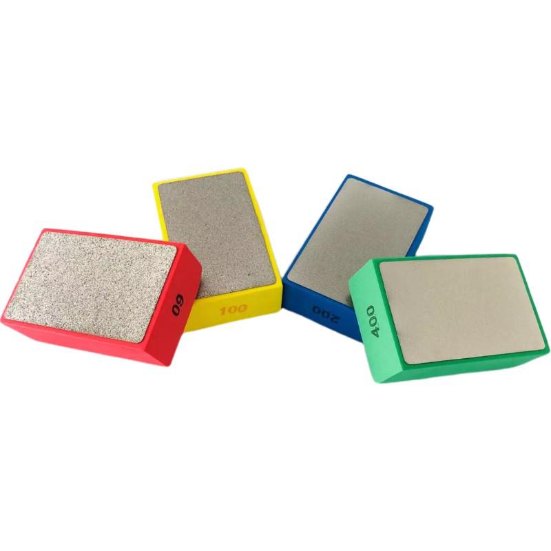 Electroplated Diamond Handheld Grinding Polishing Block for Tile, Glass & Stone - 90x55mm