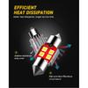AUXITO CANBUS 4X 31MM Festoon DE3175 LED MapDome Interior Light Bulbs 6000K