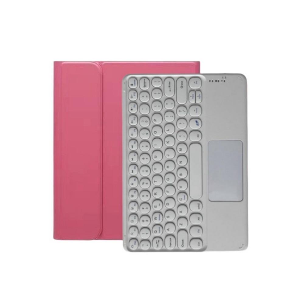 Leather Keyboard Case for iPad Air 6 10.2 Inch with Pencil Slot Magnetic Detachable Bluetooth Keyboard Protective Cover