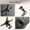 UPERFECT VESA Monitor Desk Mount Single Monitor Stands Freestanding Fits 12'' to 22'' Computer Screen with Height Adjustable