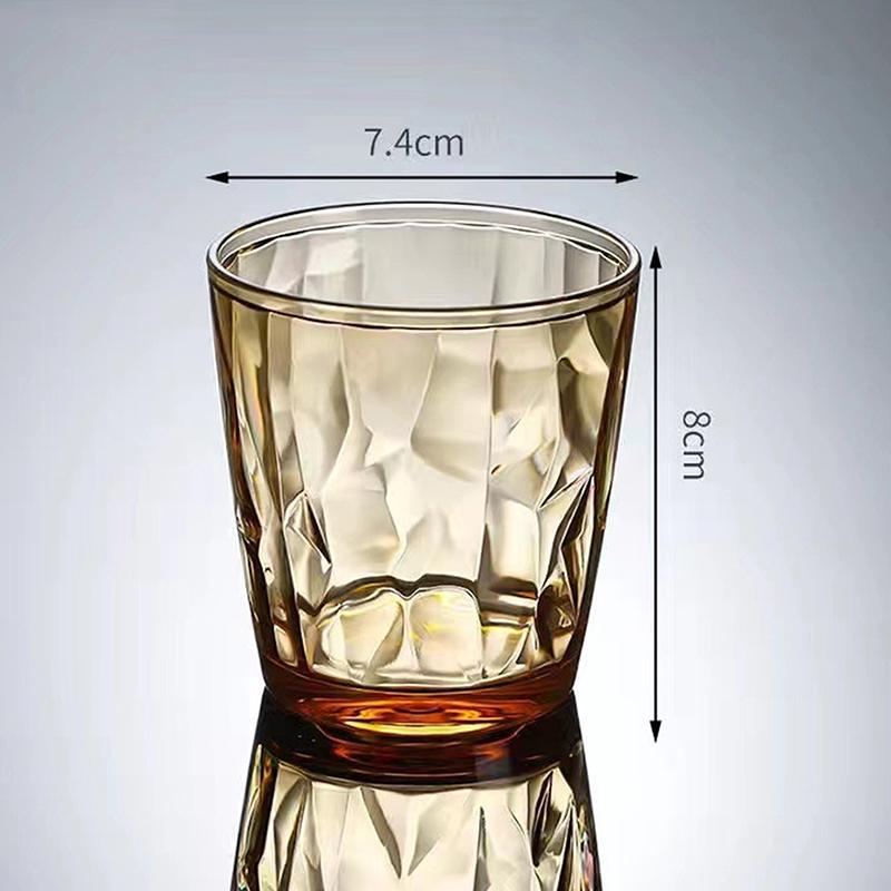 1 Pc Acrylic Drinking Glass Shatterproof Water Tumbler Unbreakable Reusable Beer Champagne Cup Dishwasher Safe for Party