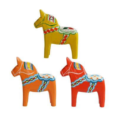 Swedish Dala Horse Traditional Collectible Tabletop Ornament for Entrance Table Centerpiece Bookshelf Cabinet Home Decoration