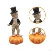 Collectible Figurine Dancing on Decoration Art Crafts with Top Hats Props Desktop Ornament for Shelf