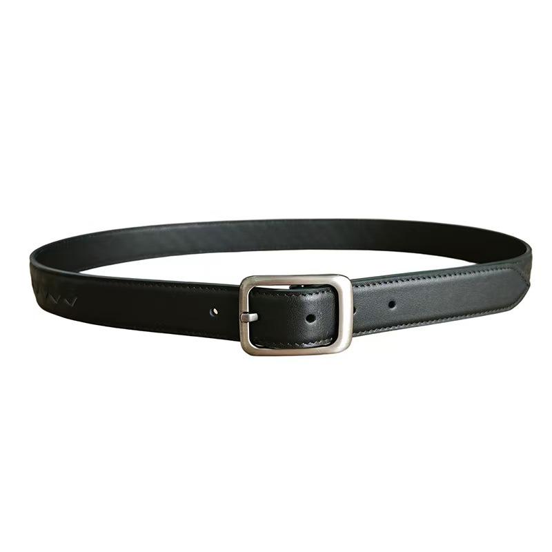 Korean Style Women’s Versatile Round Buckle Belt - Retro Casual Fashion