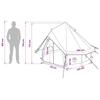 Modern Tipi Tent with Roof Green 250 x 250 cm Polyester and Steel