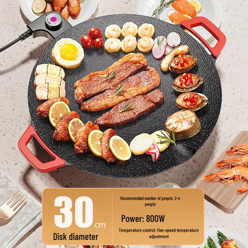 

Electric Non-stick Maifan Stone Grill: Smokeless Hot Plate for Frying and Grilling