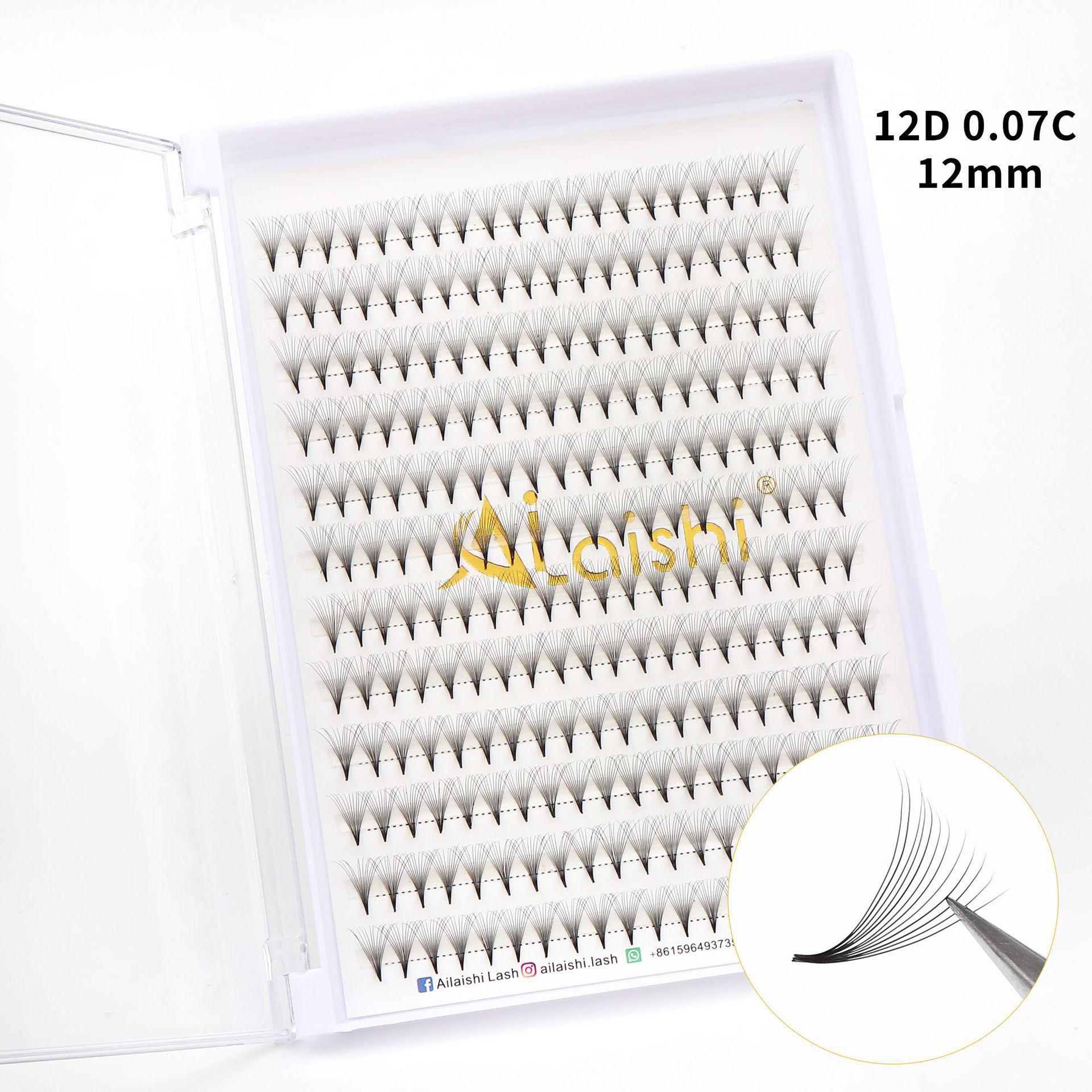 

Трансграничные одиночные пучковые накладные ресницы в форме цветка 0,05 - густые натуральные накладные ресницы.