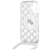 Karl Lagerfeld Klhmp16Shckcklct Iphone   16 6.1 Transparent Hardcase Iml Crossbody Monogram Karl & Choupette Head Magsafe