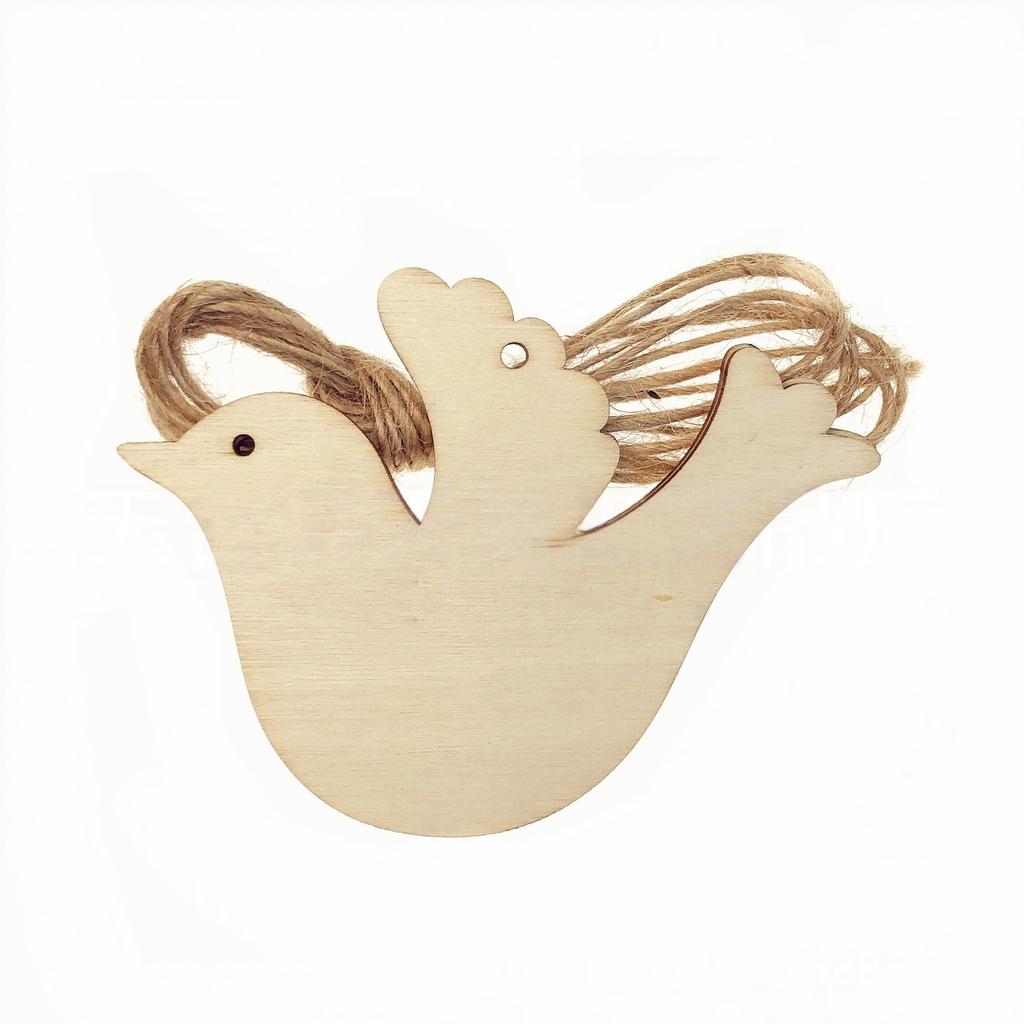 10PCS Wooden Christmas Ornaments Wood Slices DIY Blank Hanging Ornaments Kit for Crafts Centerpieces Christmas Tree Decorations