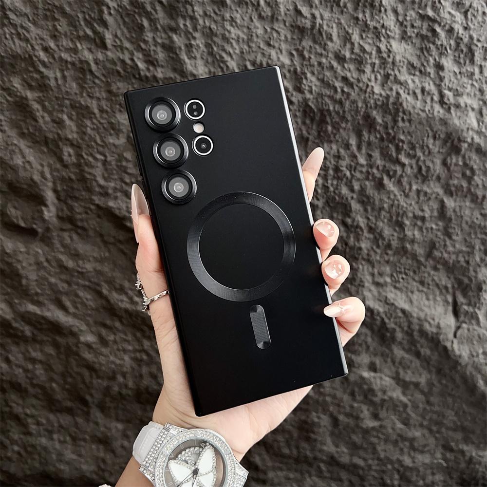Matte Shockproof Magsafe Magnetic Wireless Charging Cases For Samsung Galaxy S25 S24 Ultra S23 FE S22 S21 Plus Cover fundas