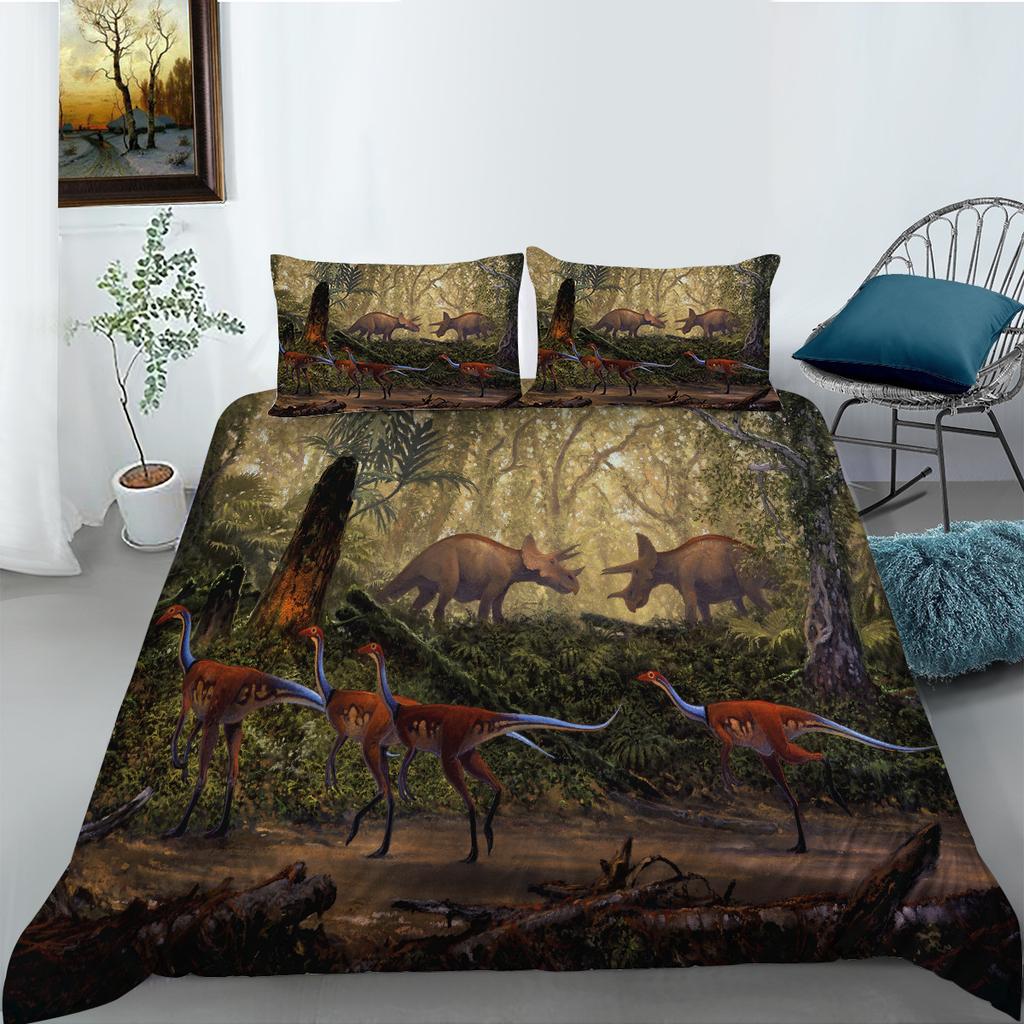3D Digital Printing Polyester Bedding Two-Or Three-Piece Dinosaur Series