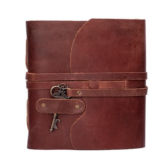 Genuine Leather Diary Handmade Leather Journal Premium Key Closure Handmade Deckle Edge Pages
