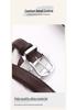 Women's Genuine Cowhide Leather Belt with Square Silver Buckle - Minimalist and Versatile Fashion Accessory