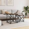 VidaXL Nesting Coffee Tables 2 Pcs Brown Oak Engineered Wood 838947