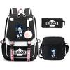Trend Campus Primary And Secondary School Student School Bag Blue Prison Blue Lock Peripheral Animation Backpack Pencil Bag