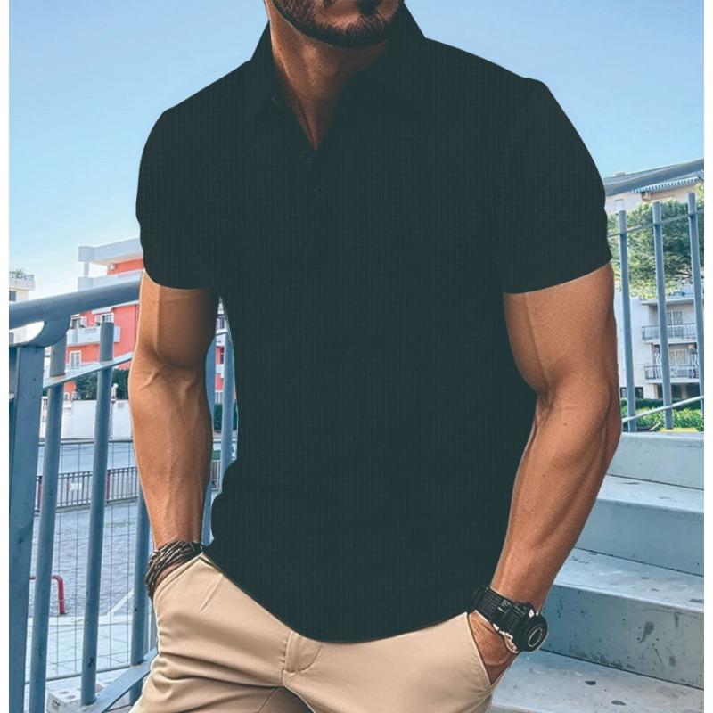 Summer Polo Shirt with Zipper Pocket for Men's Sports Polo Shirt