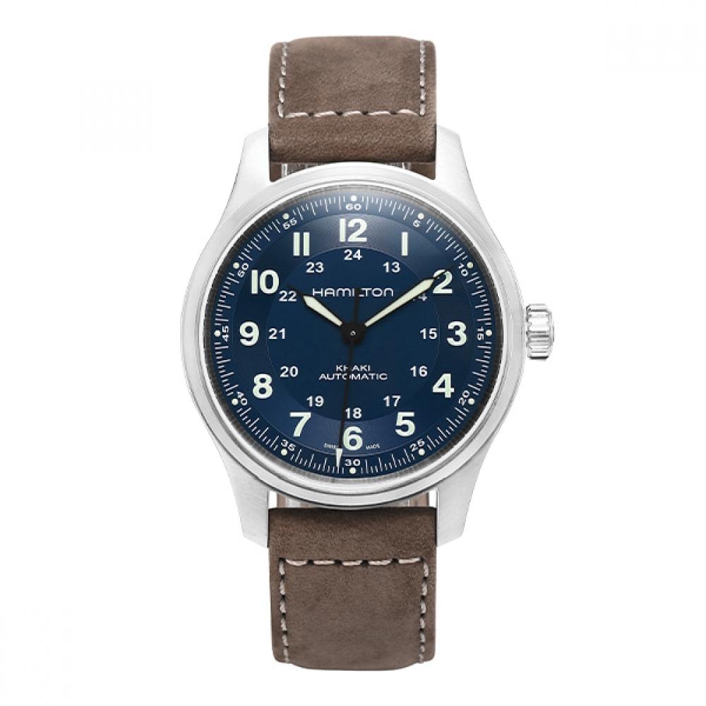 Hamilton H70545540 Khaki Field Titanium Men S Leather Watch