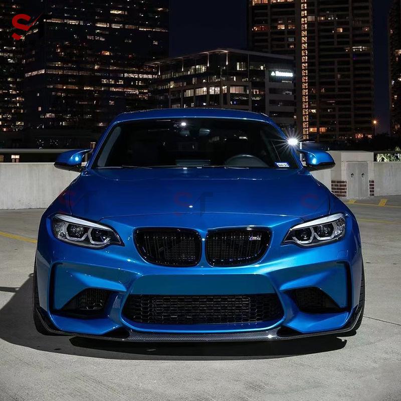 BMW M2 F87 Carbon Fiber MP Style Front Lip Spoiler Kit