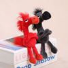 New Year Horse Mascot Toys Keychain Cartoon Horse Pendant Plush Doll Soft Stuffed Animal Horse Doll Bag Pendant Gilrs Gifts