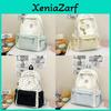 Sweet Girl Backpack With Ice Cream Pattern And Nylon Material For School And Daily Use