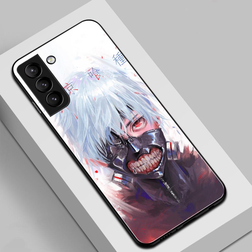 Anime Tokyo Ghoul Terror Phone Case For Samsung Galaxy Note 8 9 20 S20 S22 S21 Ultra S8 S9 S10 S10E Plus FE Tempered Glass Shell