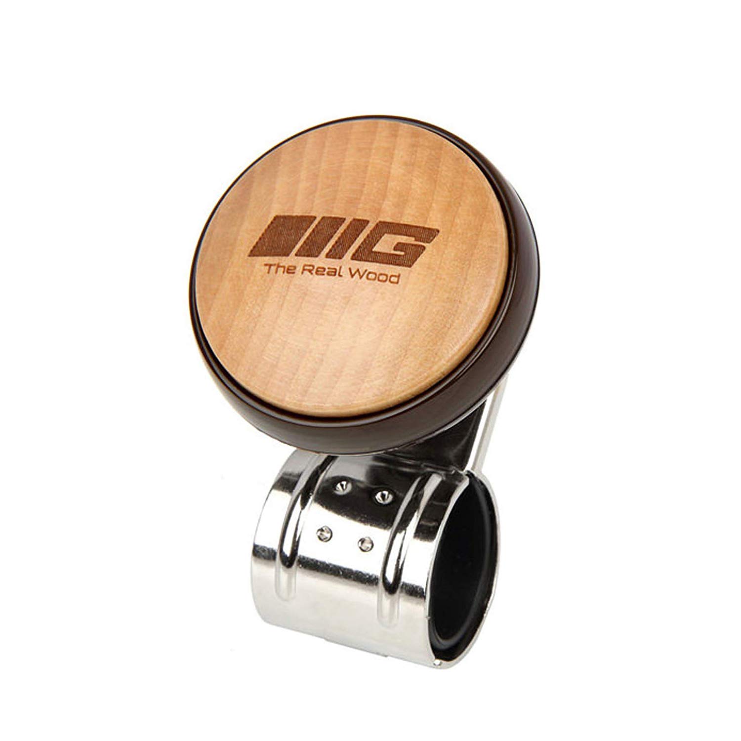 

Handle Spinner Car Power Handle Knob Real Wood Power Handle Beech Wood Premium Metal Ball Bearings Car Accessories Easy Installation Excellent Grip