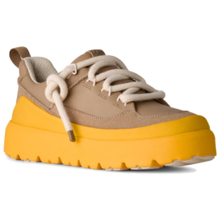 UGG Heritage Leather Fashion Comfortable Minimalist Unique Commuting Low-Top Casual Shoes Men Casual Shoes Brown Yellow 1170910-MMM