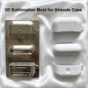 FONLYU Hitteoverdracht Printmal voor Airpods 1 2 3 4 Pro Aangepaste Metalen 3D Gecoate Sublimatie Lege Max Case Printmal