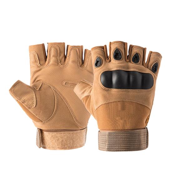 

Men Tactical Gloves Non Slip Grip Padded Gloves Ventilated Outdoor Training Gloves for Motorcycling Weightlifting Fitness M A хаки