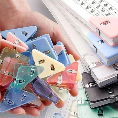 Newcomer Bonus: 15 Pcs Pack! Multi-Purpose Transparent Corner Clip Bookmark.