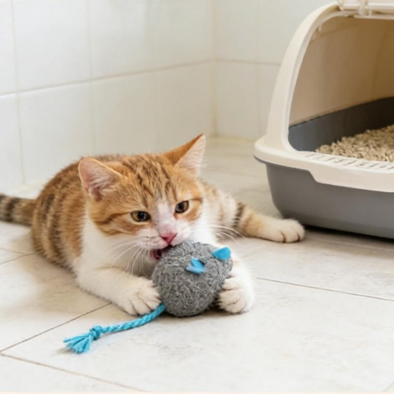Plush Mouse Cats Chewing Toy Mouse Safe Improve Mood Toy Catnips Improve Mood Gift for Kitten