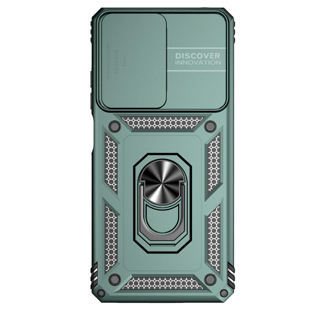 Určeno pro Xiaomi Redmi Note 12 Pro (5G)/ Pouzdro na telefon Xiaomi Poco X5 Pro Armor s kovovým kroužkem a stojánkem, ochrana objektivu fotoaparátu a nárazuvzdorné pouzdro