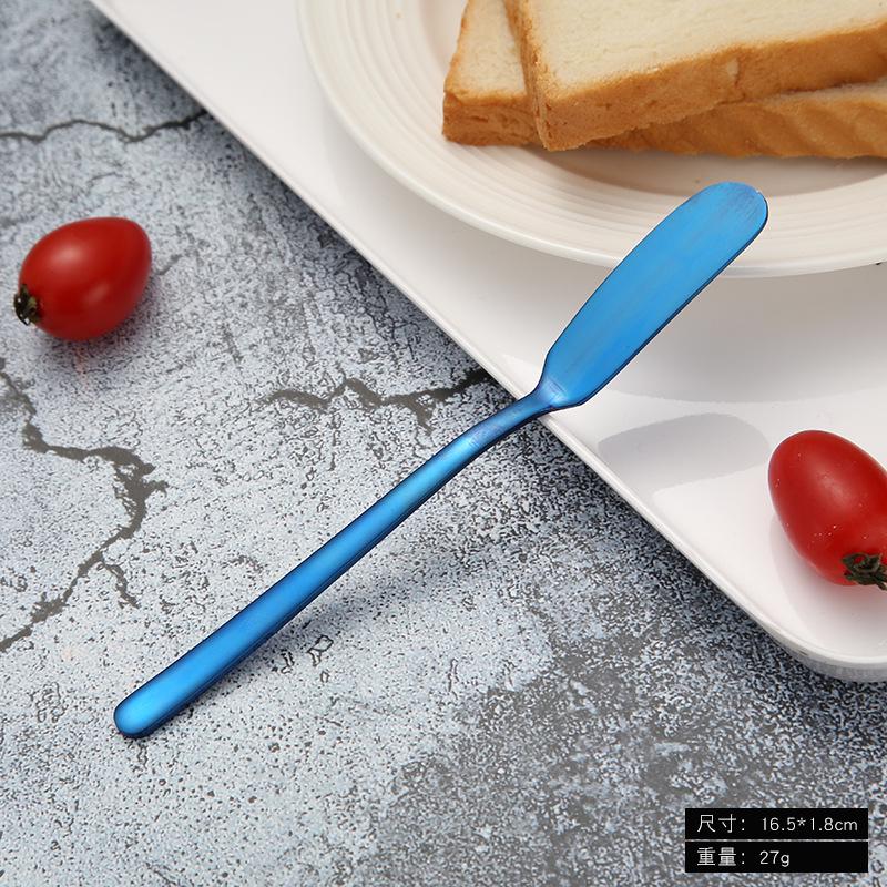 304 stainless steel butter knife Korean long handle jam butter spatula western tableware cream piping knife