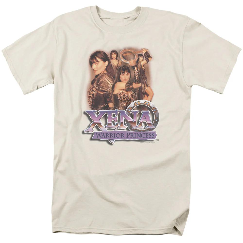 

Xena Princess Collage Mens T Shirt Cream Officially Licensed 2XL