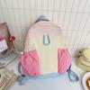 Schoolbag Large Capacity Primary School Bag Korean Version Fashion Contrasting Color Boys and Girls Backpack 1011 New Casual Children's Backpack