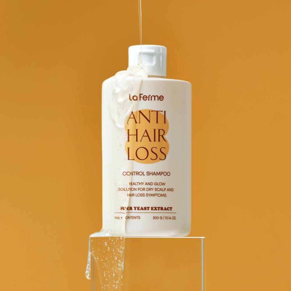 La Ferme Anti Hair Loss Control Shampoo 300g + Free 6 LaFerme Trials Anti-shampoo 300g x 2