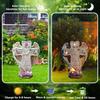 Solar Cross Statue Memorial Angel Wings Dove Butterfly Garden Light Religious Decoration Sympathy Gift For Cemetery Yard Grave