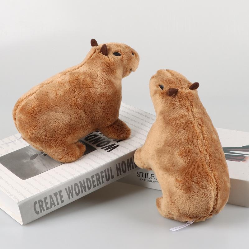 17cm Capybara Dolls Kids Toys Simulation Capybara Stuffed Animals Plush Toy Soft Dolls Christmas Gift