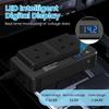 200W Car Power Inverter 12V To 220V Converter with 4 USB Ports & Double Outlets Easy to Carry for Vehicles Trucks RVs