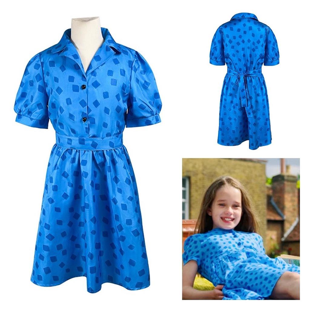 Matilda Cosplay Kostým Šaty Pro Dívky Směs Polyesteru Sladký A Svíží Styl Velikosti Pro Děti I Dospělé