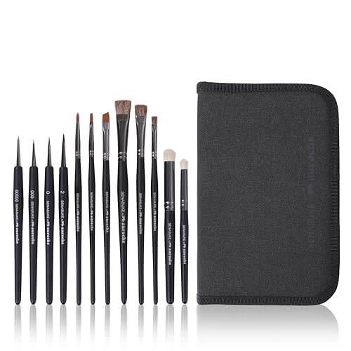 

[Supervised by Senasuke] aurochs x SENASUKE BRUSH MASTER 12-Piece Set: The Ultimate Brushes Selected by Professional Painters for Detailed Detailing,