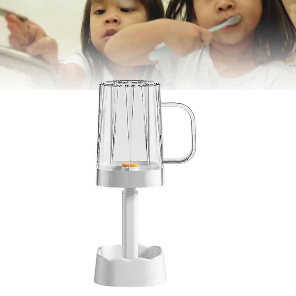 Covered Rinse Cup Multifunctional Toothbrush Holder with Cup Cover Handle for Home Travel