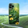 Four Leaf Clover Plant Phone Case For iPhone 16,15,14,13,12,11 Pro,Max,Plus,X,XS,XR,SE,Mini Transparent Silicone Soft