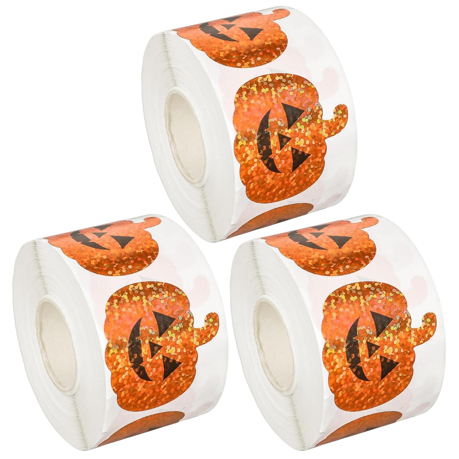 

Sturdy Decoration Stickers For Halloween Multifunctional Round Labels 500 Count Stickers For Present Bags 1pcs гарбуз