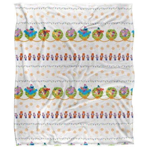 Sesame Street Silky Wreath Supersoft Blanket