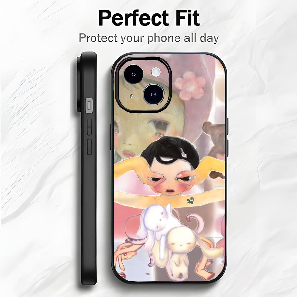 Creative Cute Japanese Art A-Aya Takano Phone Case Phone Case Soft Packaging Lightweight For iPhone17 16 15 14 13ProMax